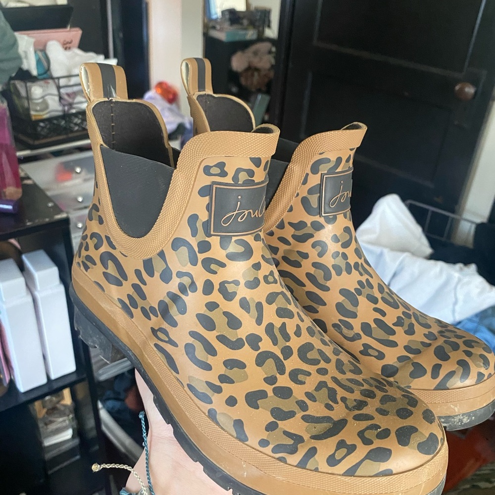 Joules Women's Leopard Print Booties